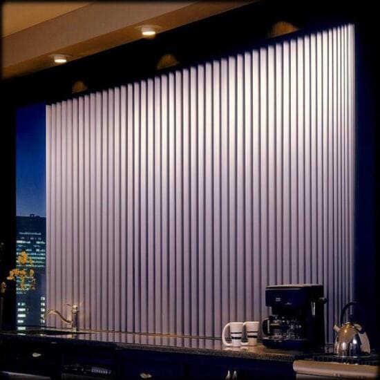 Тканевые вертикальные жалюзи для ресторана
