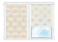 Рулонные кассетные шторы День Ночь Камино-387 цена. Купить в «Мастерская Жалюзи»