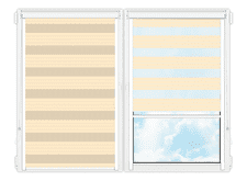Рулонные кассетные шторы День Ночь Лигурия-2202 цена. Купить в «Мастерская Жалюзи»