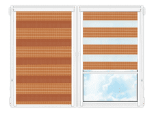 Рулонные кассетные шторы День Ночь Лигурия-2203 цена. Купить в «Мастерская Жалюзи»