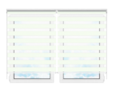 Рулонные шторы мини День Ночь Бергамо 201 цена. Купить в «Мастерская Жалюзи»