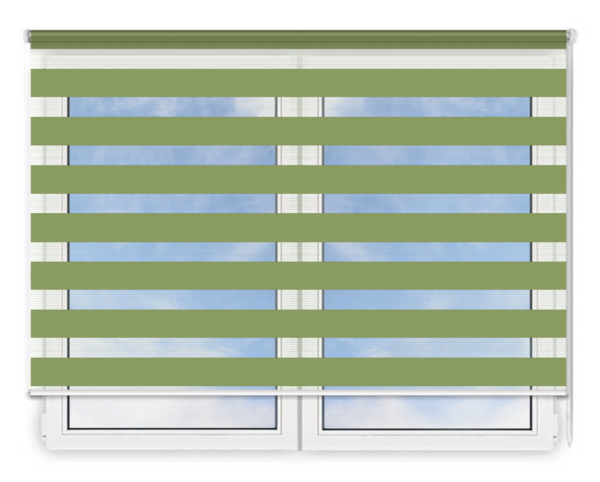 Стандартные рулонные шторы День Ночь Делия 124 цена. Купить в «Мастерская Жалюзи»