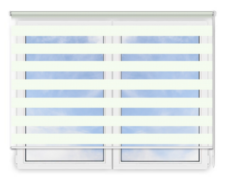 Стандартные рулонные шторы День Ночь Бергамо 201 цена. Купить в «Мастерская Жалюзи»