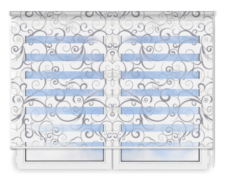 Стандартные рулонные шторы День Ночь Марино-953 цена. Купить в «Мастерская Жалюзи»