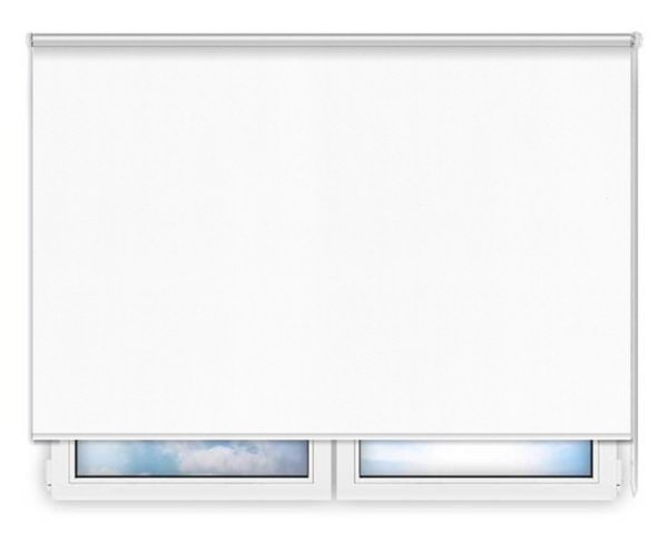 Стандартные рулонные шторы Респект-БО-белый цена. Купить в «Мастерская Жалюзи»