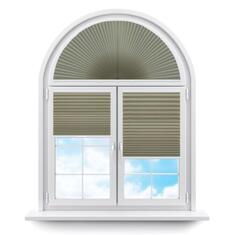 Плиссе арочные (шторы, жалюзи) шайн св зеленый