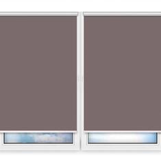 Рулонные шторы Мини Металлик-темно-коричневый