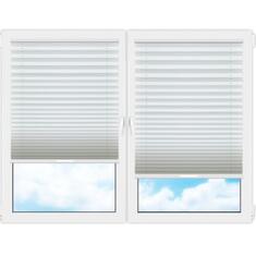 Плиссе (шторы, жалюзи) флаер перл молочный